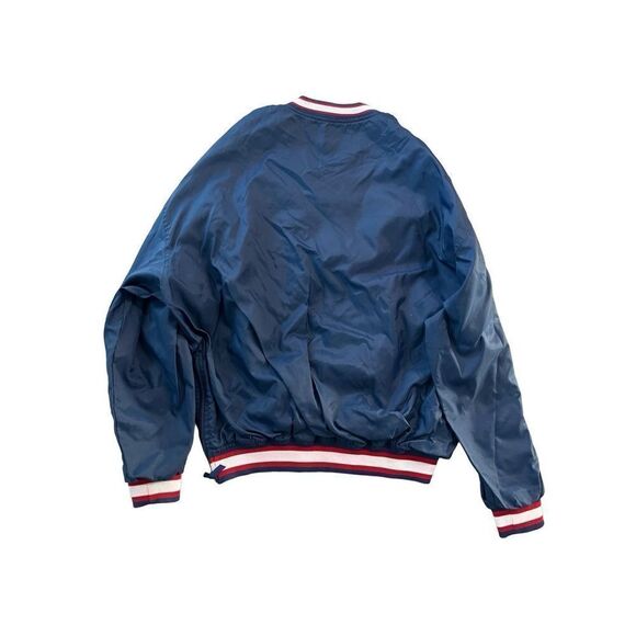 Starter Mens Navy Blue Cleveland Indians Patch Work Pullover Sweatshirt Size XL - Picture 7 of 8